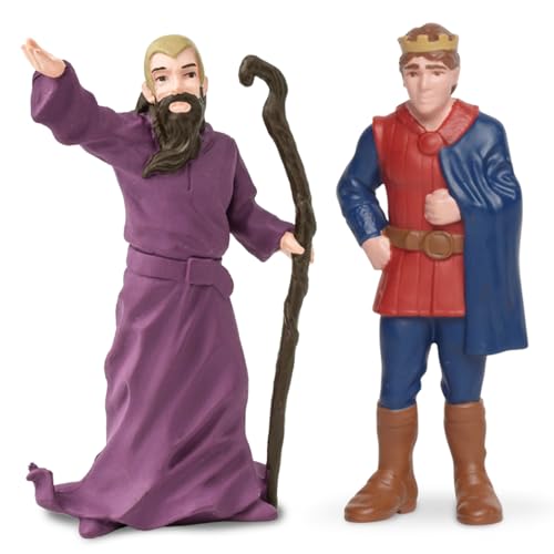 Safari Ltd. Days of Old TOOB - Figurine of Wizard, Witch, Queen, King, Princess, and Prince - Medieval Toy Set for Boys, Girls, and Kids Ages 3+