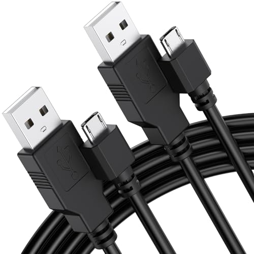 2 Pack PS4 Controller Charger, 5.9ft Replacement Micro USB Charging Cable for PS4 Slim/Pro, Xbox One S/X Controller