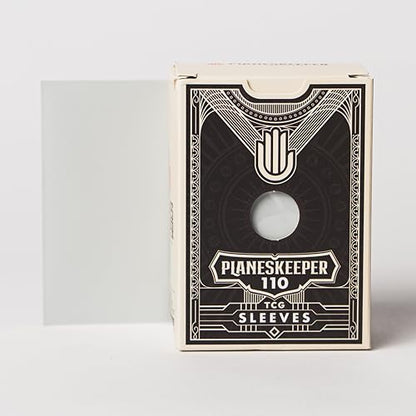 Matte Dual Standard Size Card Sleeves | 110 Pack (63×88mm) Standard Size | Textured Back, Clear Front, Double-Sleeving | Compatible with Magic The Gathering | TCG Sleeves (Ironveil) - color: Ironveil