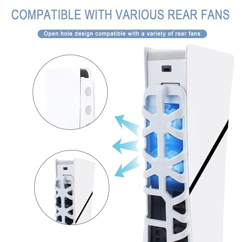 New Version 2.0 Dust Cover Net for PS5 Slim Console, PS5 Slim Heatsink Barrier Pets Hair Anti-dust Cover Dustproof for PlayStation 5 Slim (heizhu) - color: heizhu