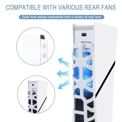 New Version 2.0 Dust Cover Net for PS5 Slim Console, PS5 Slim Heatsink Barrier Pets Hair Anti-dust Cover Dustproof for PlayStation 5 Slim (heizhu) - color: heizhu