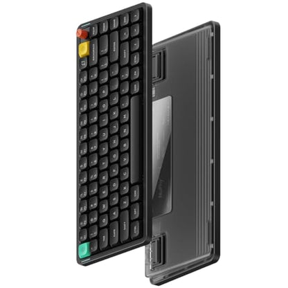 nuphy Air75 V3 Low Profile Mechanical Keyboard, 75% Custom Hot Swappable Wireless Keyboard with Gasket Mount, RGB Backlit, Multi-Device Bluetooth/2.4GHz/USB-C for Mac Windows, Black-Brown Nano Switch - color: Black, size: Brown nano Switch