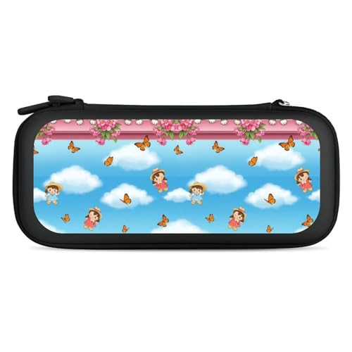 PPIKTC Hard Shell Travel Case for Switch, Portable Protective Carrying Bag with 15 Game Cartridges, Garden Wonder Kittens Cats Games Accessories - color: Design (209)
