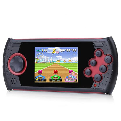 16 Bit Handheld Game for Kids Built-in 230 HD Classic Retro Video Games USB Rechargeable 3.0 Inch Childrens Travel Electronics Toys Portable Gaming Player System Gift for Boys Girls Ages 4-8-12 - style: Red