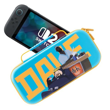FUNLAB Switch 2 Carrying Case Compatible with Nintendo Switch 2/1/OLED, Portable Hard Shell Switch Carry Case with 10 Game Card Slots for Travel, Dave the Diver Official Licensed, Sky-Blue - color: Sky-Blue
