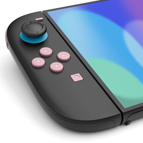 eXtremeRate DIY Replacement Full Set Buttons for Joycon 2, Custom ABXY Direction Keys Dpad + - C Home Capture Release L R ZR ZL Trigger Buttons for Nintendo Switch 2 Controller - Cherry Blossoms Pink - color: Cherry Blossoms Pink