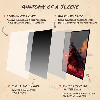 Dark Lord - MTG Card Sleeves, 104ct, Standard Size, Smooth | Perfect for Double Sleeving, Smudge Resistant Matte Back, Standard 66x92mm - Compatible with Magic The Gathering & TCG Cards