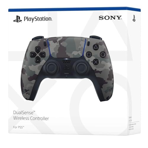 PlayStation Sony 5 DualSense Wireless Controller - Gray Camouflage (Renewed) - color: Gray Camouflage