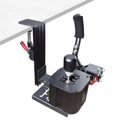 BUJ Universal Racing Simulator Desk Mount - Compatible with Logitech, Thrustmaster, Fanatec Shifters & Handbrakes, Plus USB Handbrake Models