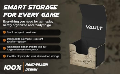 (The Ring) 100% Hand-Drawn TCG/MTG 100+ Card Vault Deck Box - style: The Ring