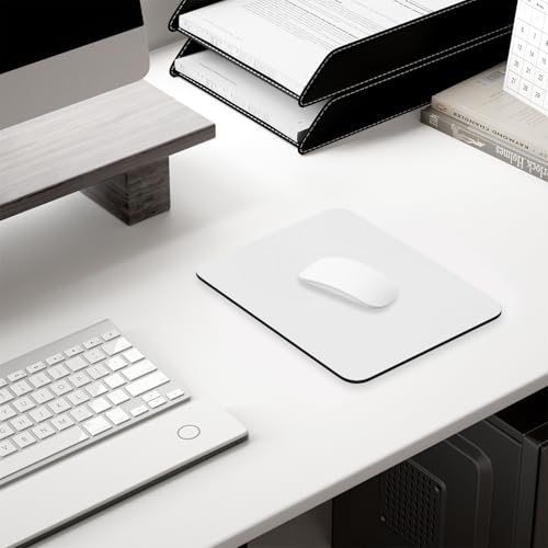 Hsurbtra Mouse Pad, Premium-Textured Square Mousepad 7 x 9 Inch, Thick 3 mm Anti-Slip Waterproof Rubber Pretty Cute Computer Mat for Office Gaming Laptop Women Kids Space Gray - color: Space Gray, size: Square Mousepad (7" x 9")