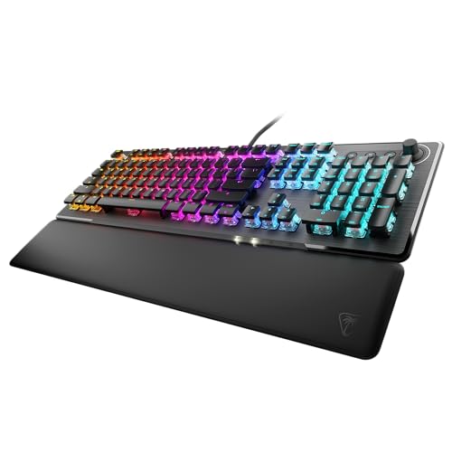 Turtle Beach Vulcan II Max Optical-Mechanical RGB Gaming Keyboard | Customizable RGB Keys & Palm Rest, Smart Keys, Titan II Linear Switches, Anodized Aluminum Top Plate, Media Controls, Black - color: Black