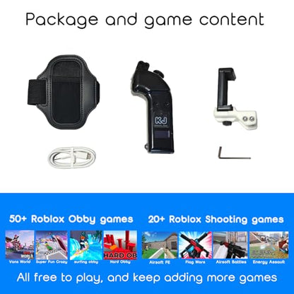 KellyJohn Studio Wireless Game Controller for Roblox on PC & Android | Bluetooth & USB-C controller for PC and Android, compatible with Roblox Games, Responsive Controls, Easy Pairing