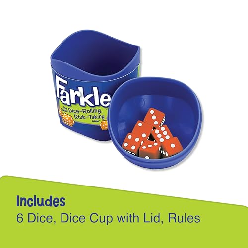 Farkle Dice Game, Family Game Night, Travel Games, Family Games, 8+ | Family Game Night, Travel Games, Screen-Free, Travel Game, Holiday Game - size: 1 Pack