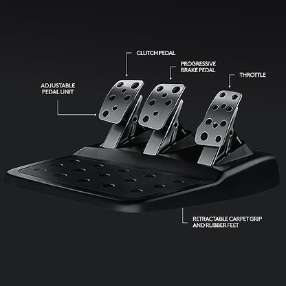 Logitech G29 Driving Force Racing Wheel and Floor Pedals, Real Force Feedback, Stainless Steel Paddle Shifters, Leather Steering Wheel Cover for PS5, PS4, PC, Mac - Black - style: PS5, PS4, PC/Mac