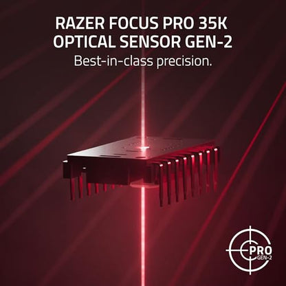 Razer Viper V3 Pro Wireless Esports Gaming Mouse: Symmetrical - 54g Lightweight - 8K Polling - 35K DPI Optical Sensor - Gen3 Optical Switches - 8 Programmable Controls - 95 Hr Battery - Faker Edition - color: Faker Edition, style: 8000 Hz Polling