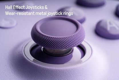 8Bitdo Ultimate 2C Hall Effect Joysticks and Hall Triggers Wired Controller for Windows PC and Android, with Remappable L4/R4 Bumpers, Turbo function & Rumble vibration (Purple) - color: Purple, size: Ultimate 2C