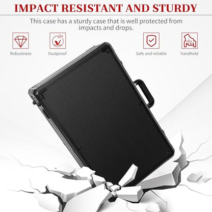 Protective Hard Case 22 X 14 X 8-Inch Shockproof Water-resistant with Customized DIY Foam Insert fit for Camera, Laptops, etc - size: Inner：21.5''X 13.5''X 7.5''