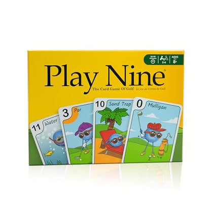 Play Nine The Card Game of Golf, Ages 8 and Up, Couples Date Night Gift, Game Night Favorite, 15 Min Gameplay, Family Friendly Card Game for Kids, Teens & Adults, Great Golf Gift