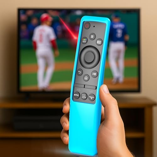 Remote Cover for Samsung Smart TV, Silicone Protective Case for BN59 Series Controller Skin Sleeve Blue - color: Sky blue