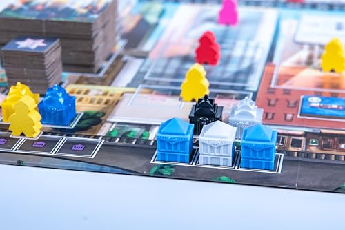 Devir - Cities USA Board Game, Modern City Building Strategy Game with Worker Placement for Adults & Kids, 2–4 Players, Ages 10+, 35 Playtime, (English Version) - color: City Usa