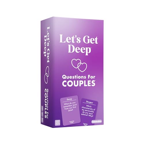 Let's Get Deep by Relatable, A Question Card Game for Couples, Great for Date Night Ideas, Couples Gifts, Wedding Gifts, and Long Distance Relationship Gifts, Includes 200 Cards to Build Up Intimacy - style: Core Game