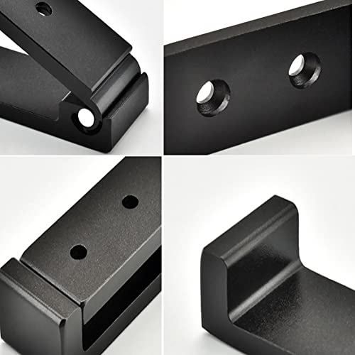 OHIYO Folding Coat Hooks 6pcs Foldable Hook Wall Mounted for Hanging Coat, Jacket, Towel Heavy Duty Wall Hooks Aluminum Alloy Fold up Hooks Headphones Holder Bearing Load 33lb (Black) - color: Black 6 Pack
