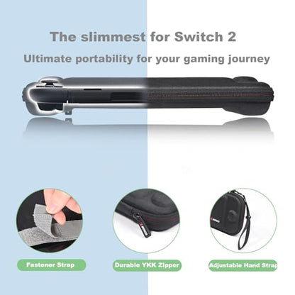 RLSOCO Compact Case for Nintendo Switch 2 (2025) Without Card Slot (Case Only) - color: Compact Case Without Card Slot