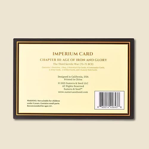 Sumeru & Seed Imperium Cards – Historical Strategy Card System – The Third Servile War Core Set – Spartacus Revolt – Sandbox Tabletop Experience - style: Edition II Core Set - The Third Servile War