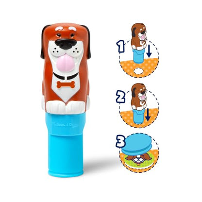 Melissa & Doug Sticker Wow! Dog Stamper and Activity Pad | 300 Surprise Stickers, Dog Stamper Toy, 24-Page Pad, Mess-Free Travel Toys, Arts & Crafts, Preschool Toys for Kids, Ages 3+ - color: Dog, size: Single