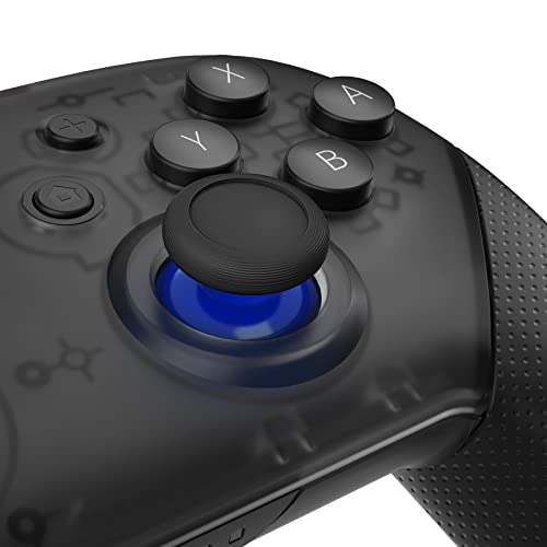eXtremeRate Blue & Black Replacement 3D Joystick Thumbsticks, Analog Thumb Sticks with Cross Screwdriver for Nintendo Switch Pro Controller - color: Black & Blue