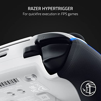 Razer Wolverine V2 Pro Wireless Gaming Controller for PlayStation 5 / PS5 PC: HyperSpeed Wireless - Mecha-Tactile Action Buttons - 8-Way Microswitch D-Pad - 6 Remappable Buttons - Chroma RGB - White - color: White