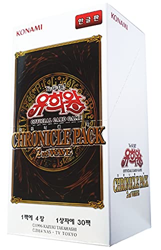 Generic Yugioh Official Cards Chronicle Pack 2nd Wave Booster Box Korean Ver 30 Packs 4 Cards in 1 Pack