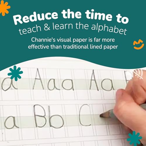 Channie's Big Block Alphabet Blank Worksheets Pre k-1st 80 pages Perfect for Teaching & Practicing Alphabets 8.5" x 11", After School & Homeschool Learning Supplies - style: Big Block Alphabet Blank Worksheets