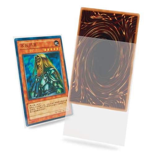 200 Counts Yugi-oh Card Sleeve, FOTEEMO Japanese Small Card Sleeves Card Sleeves for Trading Cards Card Protector Sleeves Back Textured Perfect Shuffling Sleeve (Clear/62 * 89mm) - color: Clear, size: 62*89mm