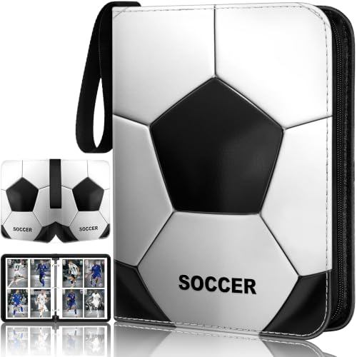 RONMONG Soccer Card Binder,2025-2026 Sports Trading Card with Sleeves Holder Album,440 Pockets Soccer Card Holder Sheets Display Storage Protectors for Collectors Boys and Girls Gift - color: soccer-style 3, size: 440