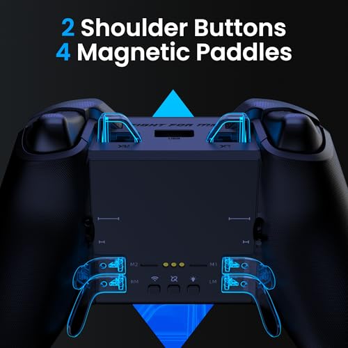 ZD O+ Excellence Wireless PC Controller – Modular Design, Hall Effect Joysticks, Remappable Buttons, RGB & Audio Jack for Switch/Switch2, PC, Android, iOS & Steam (Black) - color: Black