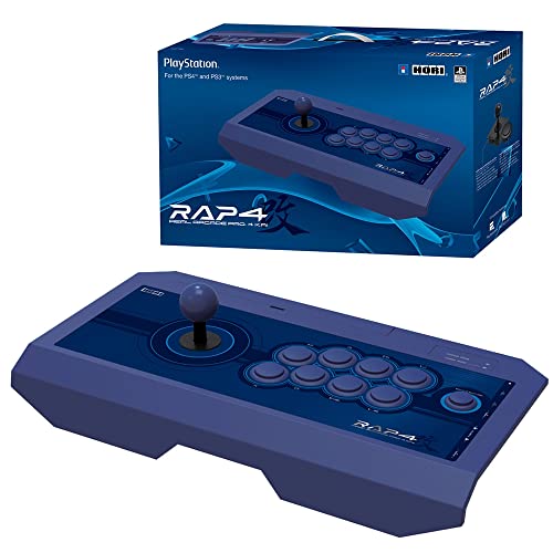 HORI Real Arcade Pro 4 Kai (Blue) for PlayStation 4, PlayStation 3, and PC - PlayStation 4 - color: Blue
