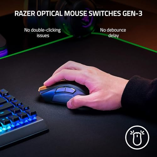Razer Naga V2 Pro Mouse Right-Hand Rf Wireless + Bluetooth + USB, W128281627 (Rf Wireless + Bluetooth + USB Type-C Optical 30000 Dpi) - style: Naga V2 Pro