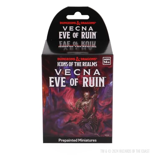 WizKids D&D Icons of the Realms: Vecna: Eve of Ruin - 8 ct. Booster Brick (Set 32) - style: Vecna: Eve of Ruin - 8 ct. Booster Brick