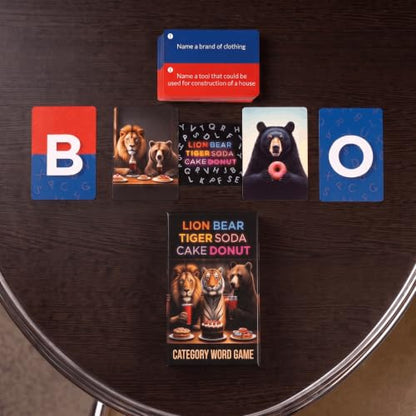 – Fun Fast-Paced Family Category Word, Rapid Hand Clearing Card Race for Group Gatherings, 2 to 8 Players, 140 Unique Challenges, 15 Minute Game Matches