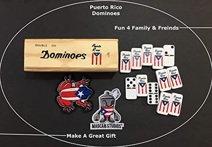 PRK 14 Puerto Rico Rican Flags Dominoes Domino de Puerto Rico Flag Value Pack Large Adult Size Double six Dominos Boricua Style
