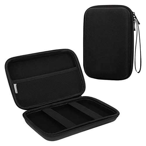 MoKo 7-Inch GPS Carrying Case for Garmin, Tomtom & Magellan, Black | Hard Shell Protection, Soft Velvet Lining, Mesh Pocket Storage, Secure Zipper Closure, Ideal for Travel - size: 7 inch