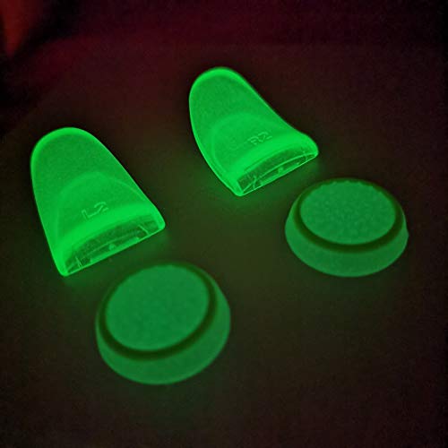 Ps4 Controller Skin Silicone Case Grip Glow in Dark Protective Cover for PS4/slim/Pro Dualshock 4 Controller(Glow Green) - color: Glow Green