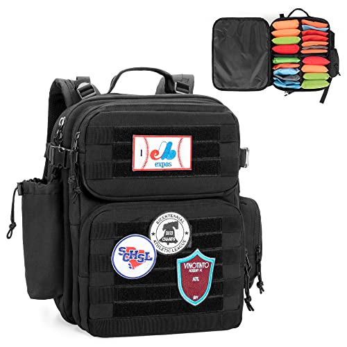 DSLEAF Cornhole Backpack for 16-24 Beanbags, Cornhole Bag with Extra Pocket | Well-organized Main Space with Dividers, Padded Shoulder Strap and Cushioned Lumbar for Comfort