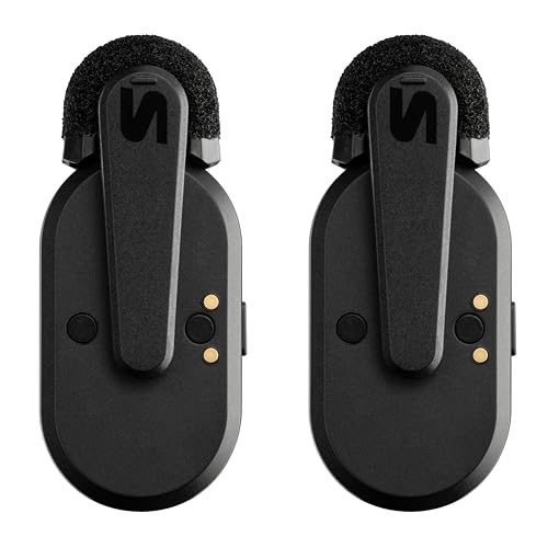 Shure MoveMic Two - Pro Direct to Phone Wireless Lavalier Microphones for iPhone & Android, 2 Bluetooth Mini Mics, 24 Hours Charge, Quick Set Up, IPX4, Compact & Portable Clip Lavs (MV-Two-Z7) - style: Two Channel