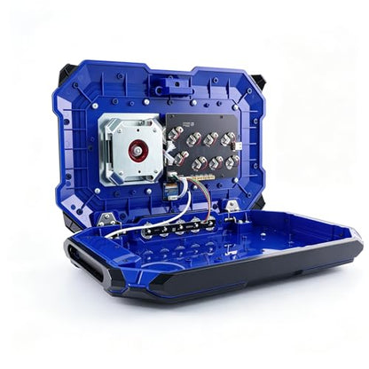 KBSure Arcade Fight Stick Joystick (black blue) - color: Black Blue