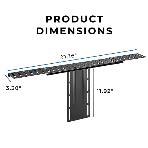 HumanCentric DSLR Monitor Mount Extra Large, Desk Camera, Webcam & Mic | Microphone Shelf for Monitor VESA Arm, Replace Clamp Tripods, 100x100mm Patterns, Aluminum, Hardware Included - size: X-Large Shelf