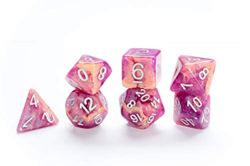 Gate Keeper Games & Dice Gatekeeper Games Aether Dice Rasberry and Cream, Multi - style: Raspberry