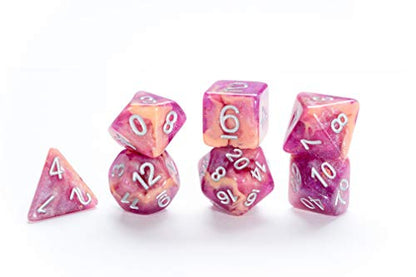 Gate Keeper Games & Dice Gatekeeper Games Aether Dice Rasberry and Cream, Multi - style: Raspberry